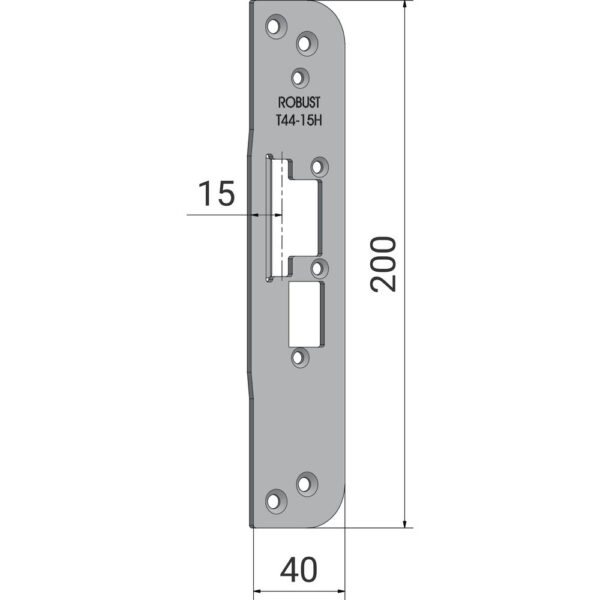 Robust - Monteringsstolpe T44-15H ( - )