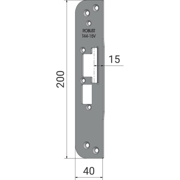 Robust - Monteringsstolpe T44-15V ( - )