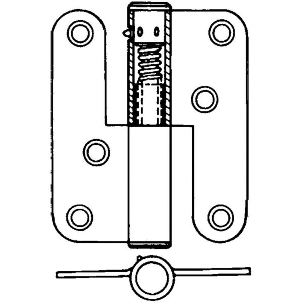 Gångjärn 2220-100 höger fz