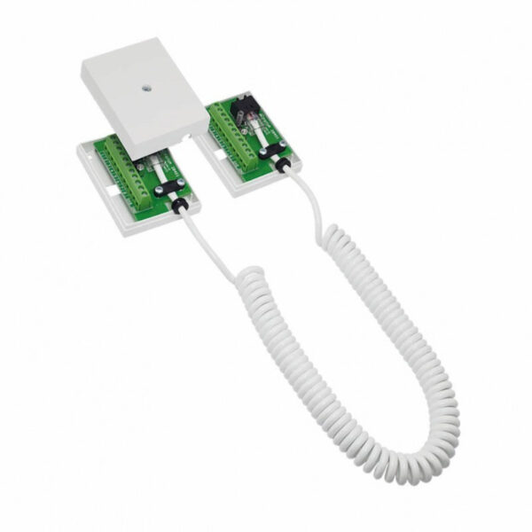 Kabelöverföring RJ45 spiralkabel 100cm komplett vit