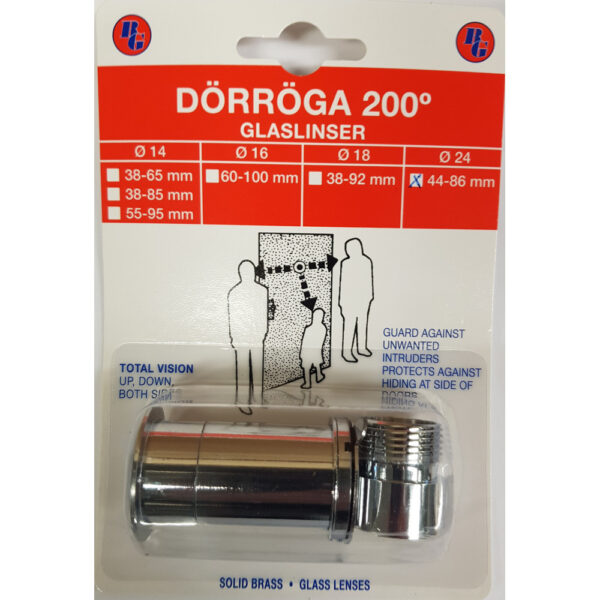 Dörröga 4486 24mm lock krom SB