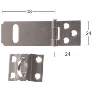 Hasp 1364 50mm stål SB