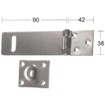 Hasp 1365 90mm stål SB