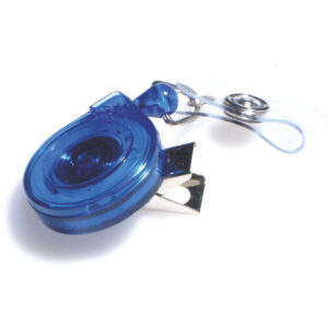 Korthållare Mini-Bak ID transp blå
