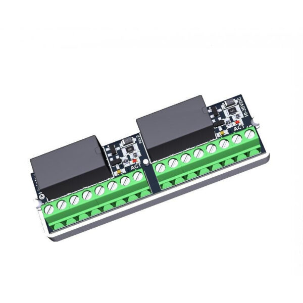 Modul L Relä 2xDPDT 10-30VDC skruv 1mm²