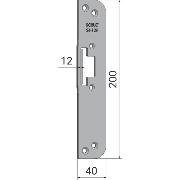 Monteringsstolpe S4-12H