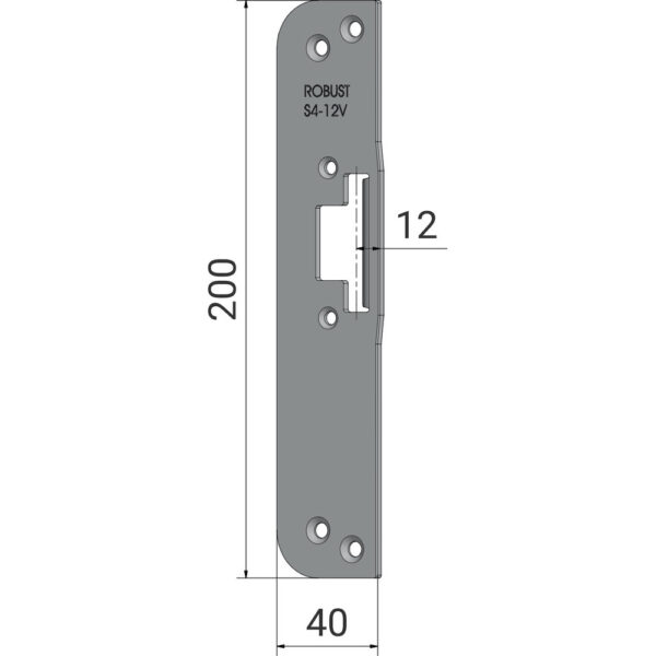 Monteringsstolpe S4-12V