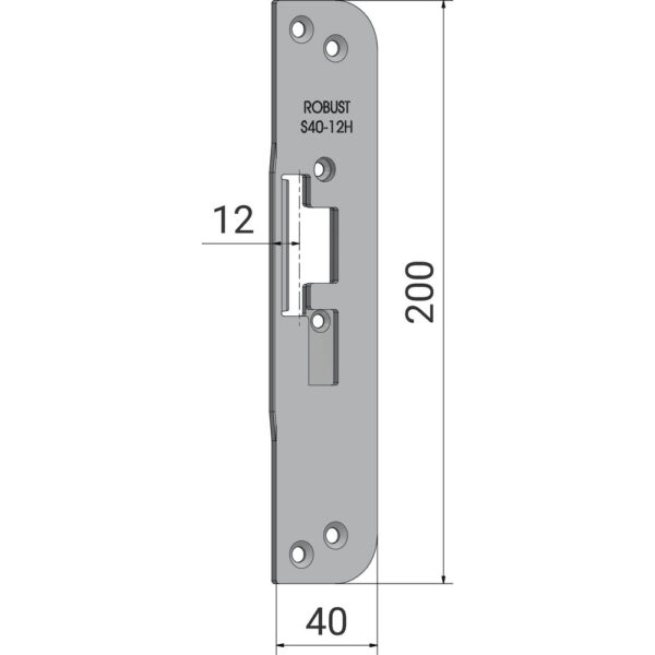 Monteringsstolpe S40-12H