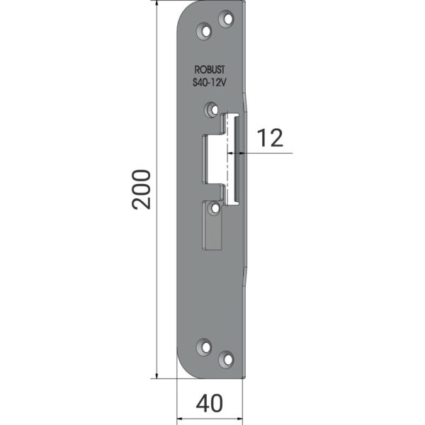 Monteringsstolpe S40-12V