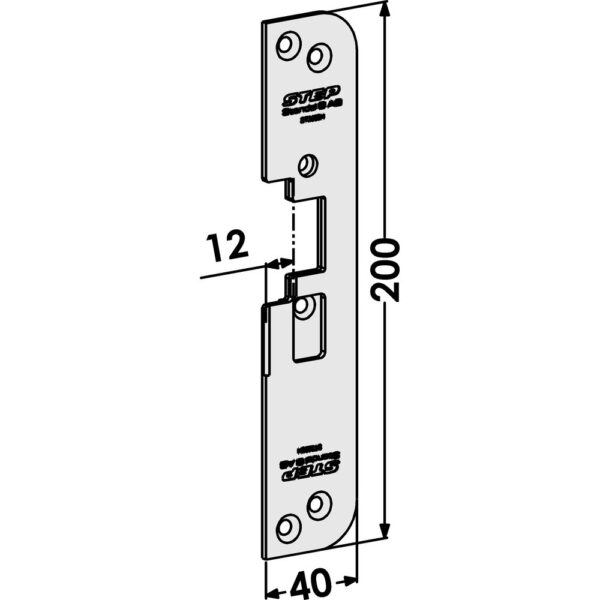 Monteringsstolpe ST3528H plan