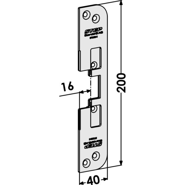 Monteringsstolpe ST3529-2 plan