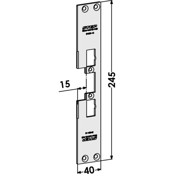 Monteringsstolpe ST4001-15 plan