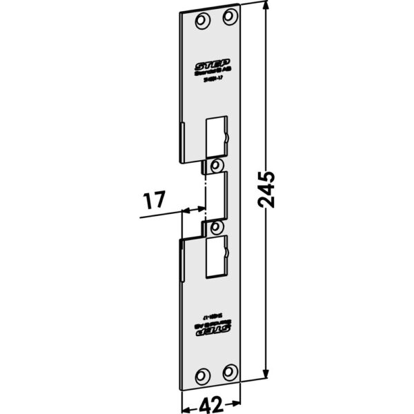 Monteringsstolpe ST4001-17 plan