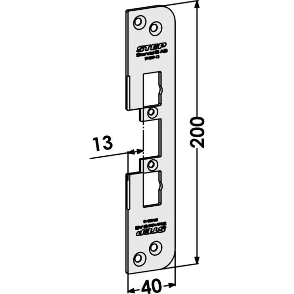 Monteringsstolpe ST4009-13 plan