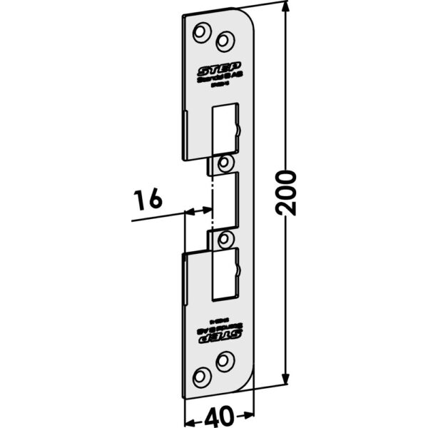 Monteringsstolpe ST4009-16 plan