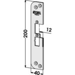 Monteringsstolpe ST4030V-12 plan vä