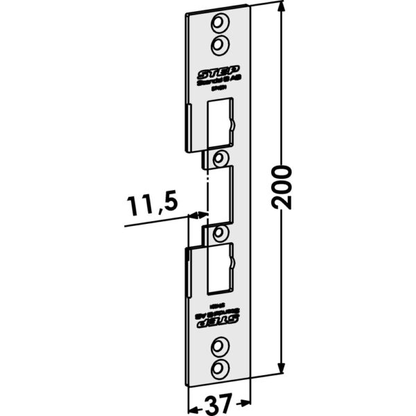 Monteringsstolpe ST4031 plan