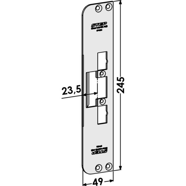 Monteringsstolpe ST4035 plan