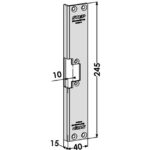 Monteringsstolpe ST4060-10 vinklad 10mm