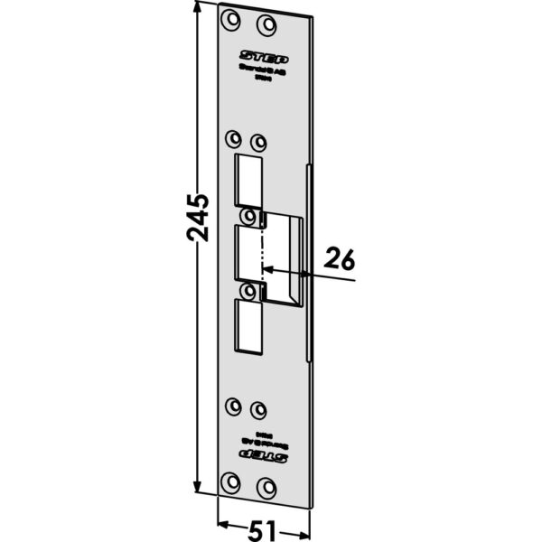 Monteringsstolpe ST6510 plan