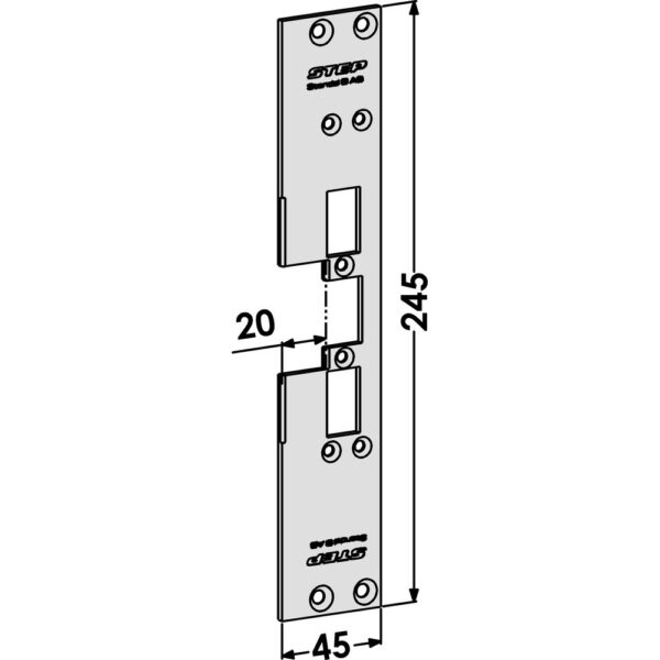 Monteringsstolpe ST6559 plan