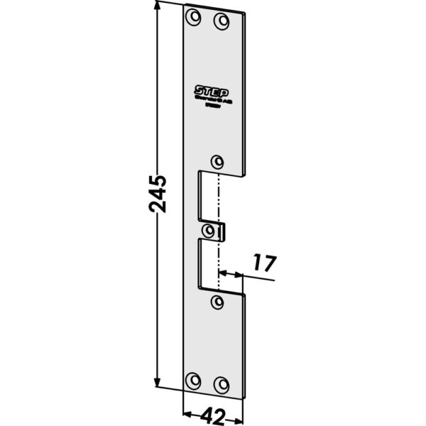 Monteringsstolpe ST9503V plan