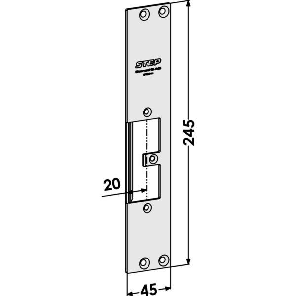 Monteringsstolpe ST9504H plan