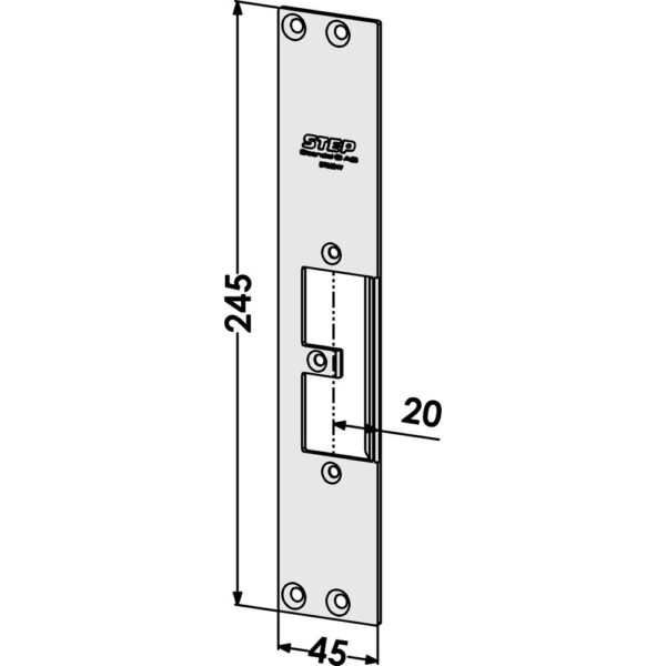 Monteringsstolpe ST9504V plan