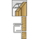 Brytskydd C-profilen UB 2115mm vit