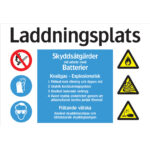 Skylt Laddningsplats