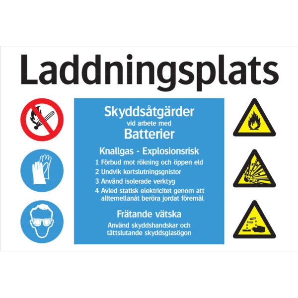 Skylt Laddningsplats