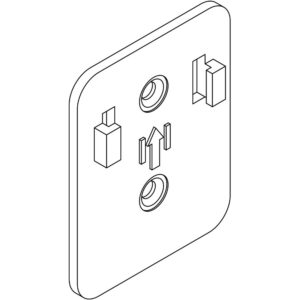 Fästplatta dKey Smartknapp/Gateway