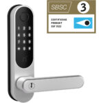 Kodlås Touch Pro touchknappar RFID finger silver/svart