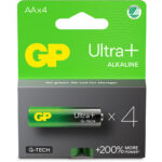 Batteri 15AUP/LR6 AA 1,5V Ultra Plus alkaliskt 4-pack SB