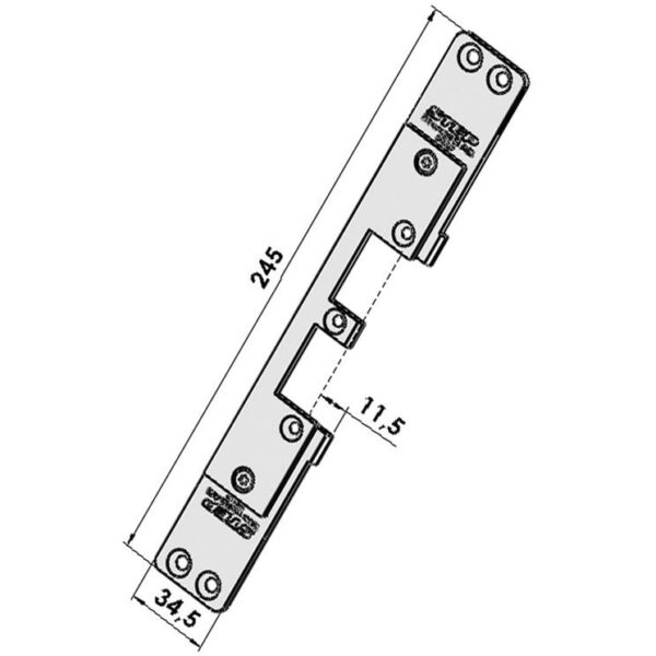 Monteringsstolpe ST9527 plan